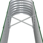 JARDINIÈRE SURÉLEVÉE DESIGN EN ACIER GALVANISÉ, 260 X 40 X 36 CM – POTAGER PREMIUM