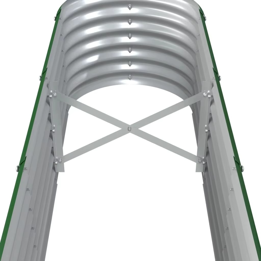 JARDINIÈRE SURÉLEVÉE DESIGN EN ACIER GALVANISÉ, 260 X 40 X 36 CM – POTAGER PREMIUM