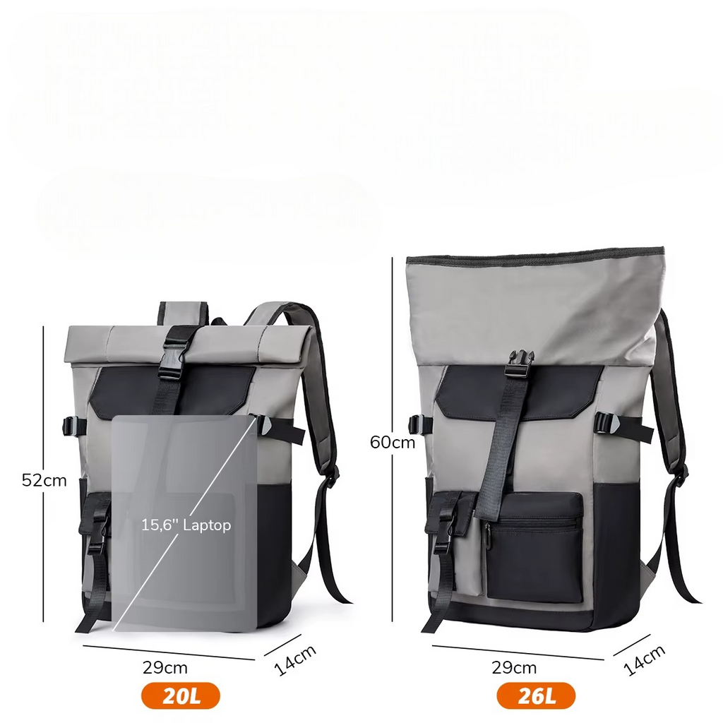 SAC À DOS ORDINATEUR IMPERMÉABLE – MODULABLE, SÉCURISÉ & POLYVALENT. 2 POUR 90€